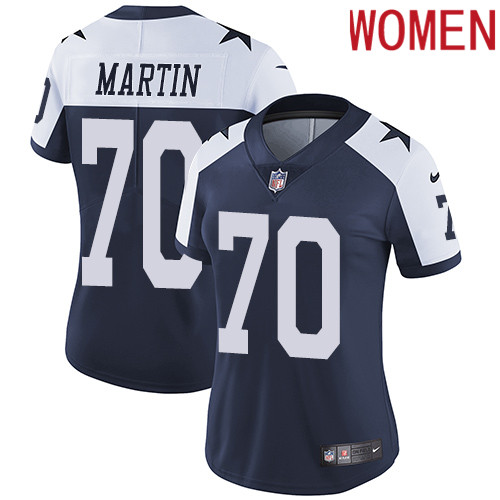 2019 women Dallas Cowboys 70 Martin blue Nike Vapor Untouchable Limited NFL Jersey